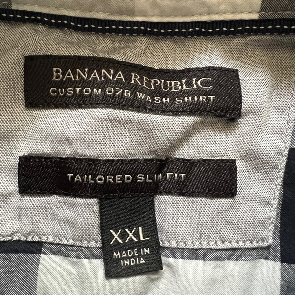 ❤️HP Banana Republic Plaid Button Down Shirt - Picture 13 of 16